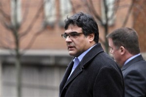 Kiriakou leaving the federal courthouse in Alexandria, VA, on January 23, 2012. 