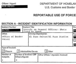CBP registered the shooting of Hernandez as an “Assault on Federal Officer.”