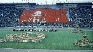 Picture of the opening ceremony in Moscow. 