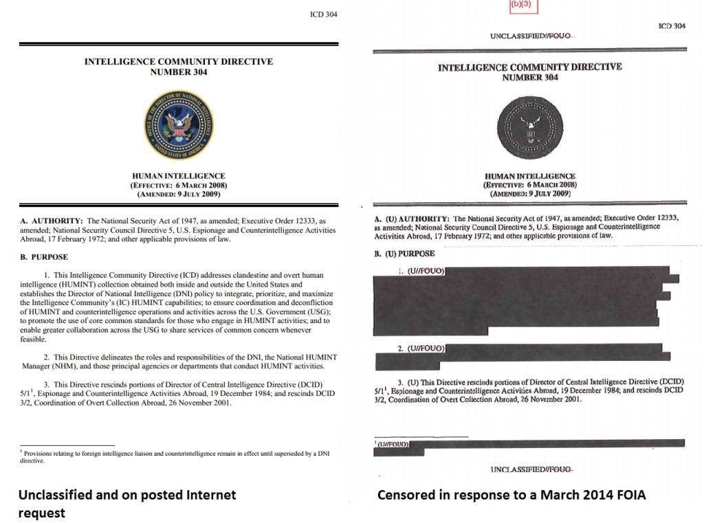 The CIA is becoming a bad influence on the ODNI. 