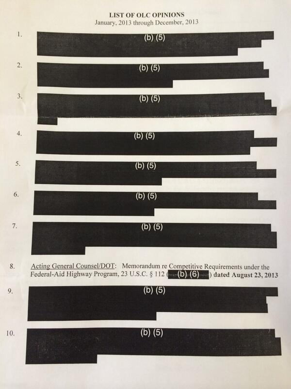 Kudos to the Federal Highway Program**?