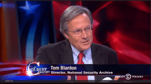 Watch Blanton's interview on the Colbert Report here. Interview begins around 10' mark.