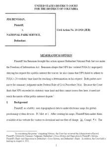 Bensman v National Park Service.