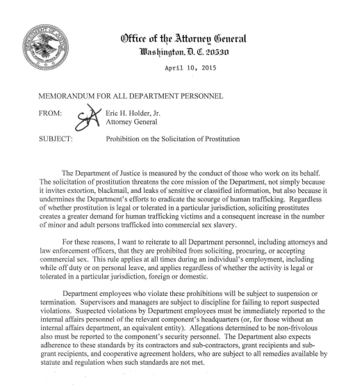 For those DOJ employees that needed reminding.