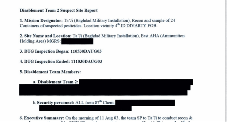 2003 multinational Iraq Survey Group report.