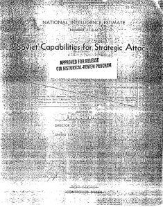 Soviet Capabilities for Strategic Attack.