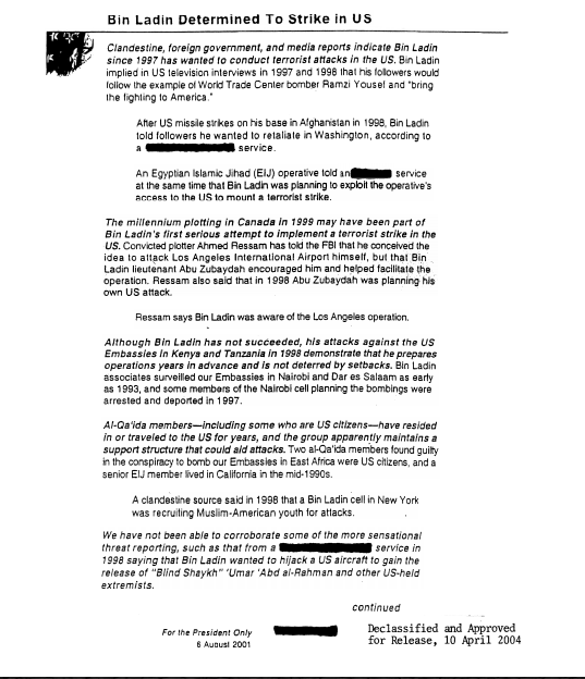 Bin Laden Determined to Strike US