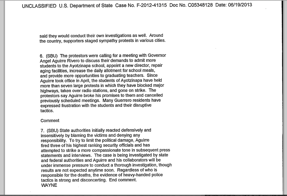 Prelude to Iguala: "Heavy-handed police tactics" used against Ayotzinapa students in 2011