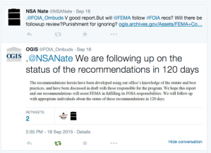 Check back in December for follow-up. 