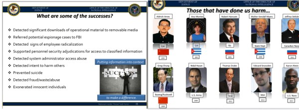 Somewhat contradictory slides from ODNI.