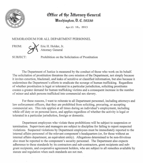 ...Wonder if his employees followed this one better than his memo on FOIA.