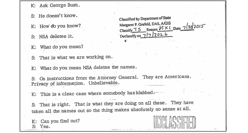 "Privacy of Information. Unbelievable."