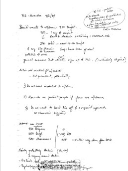 Susan Rice Handwritten Notes
